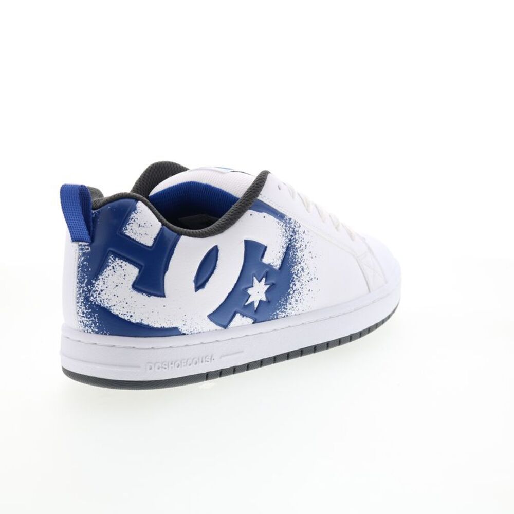 DC Mens Court Graffik White Shoes (NWT) - Picture 7 of 7